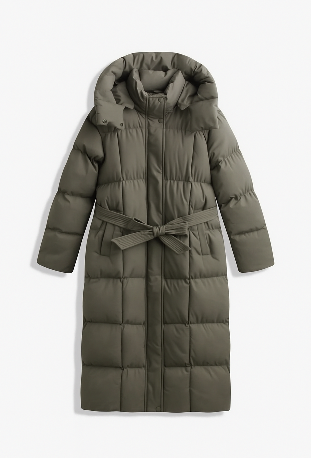 Hooded puffer Khaki