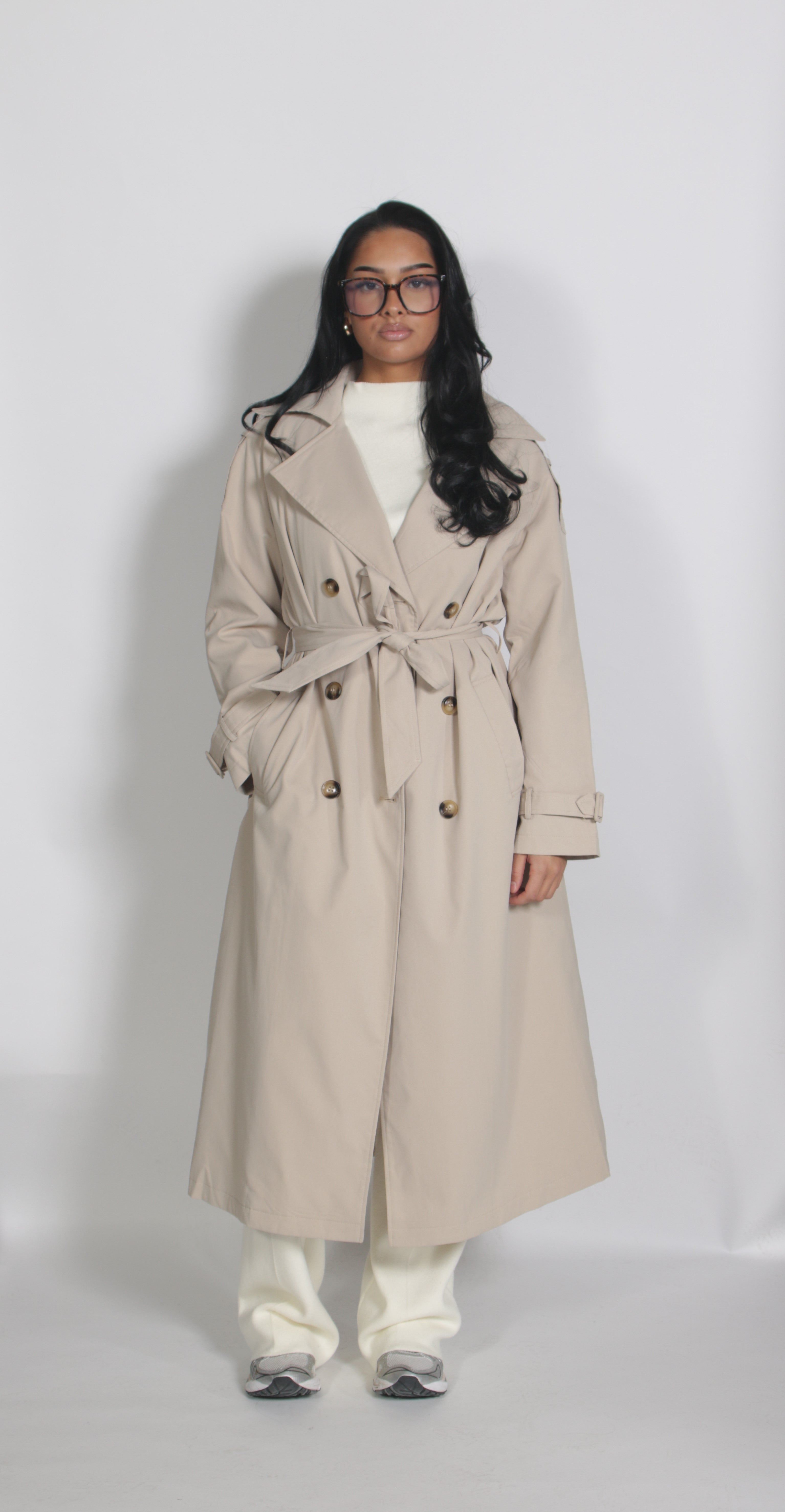 Maxi trench coat Beige