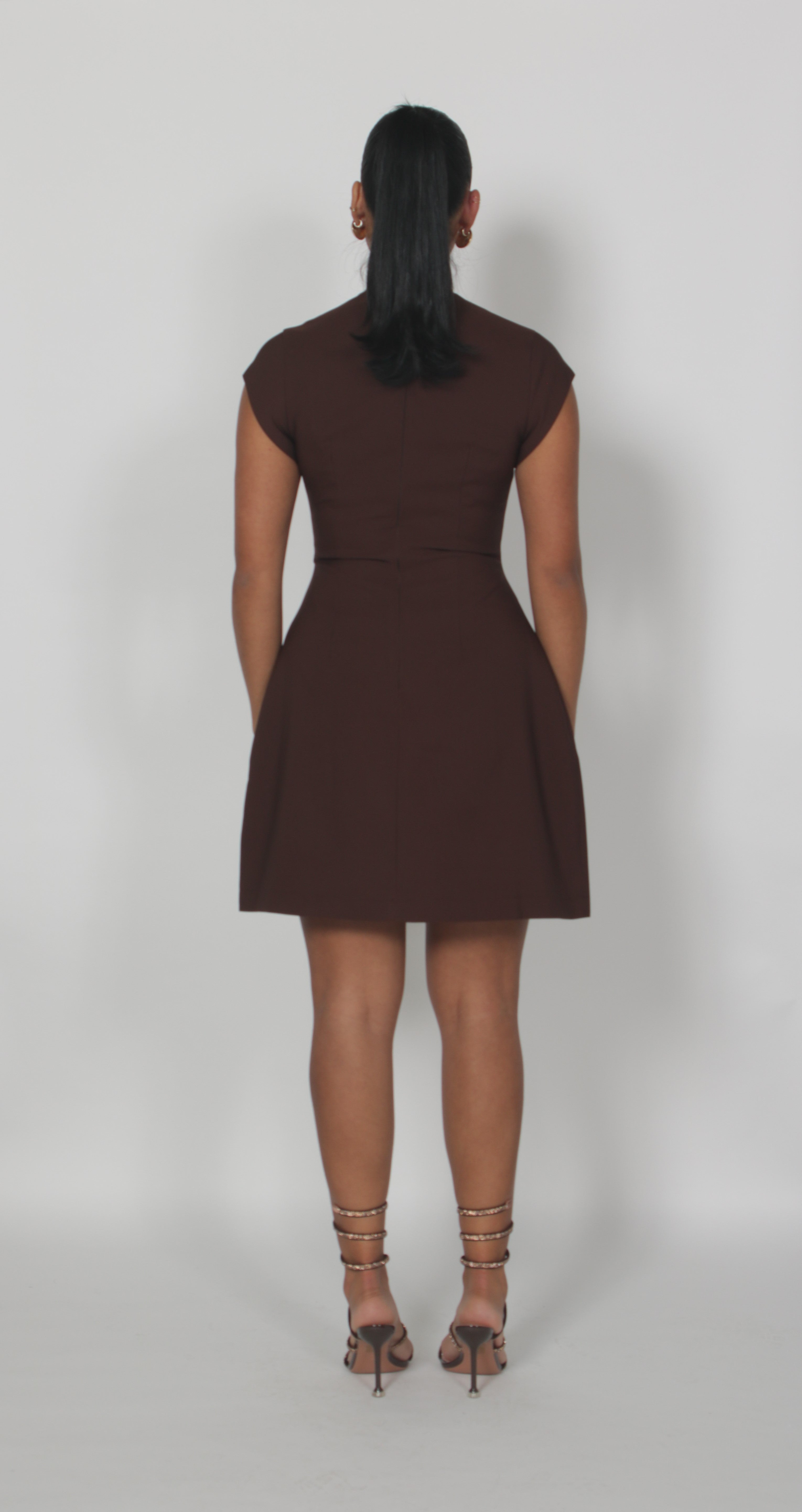 Silhouette dress Brown 