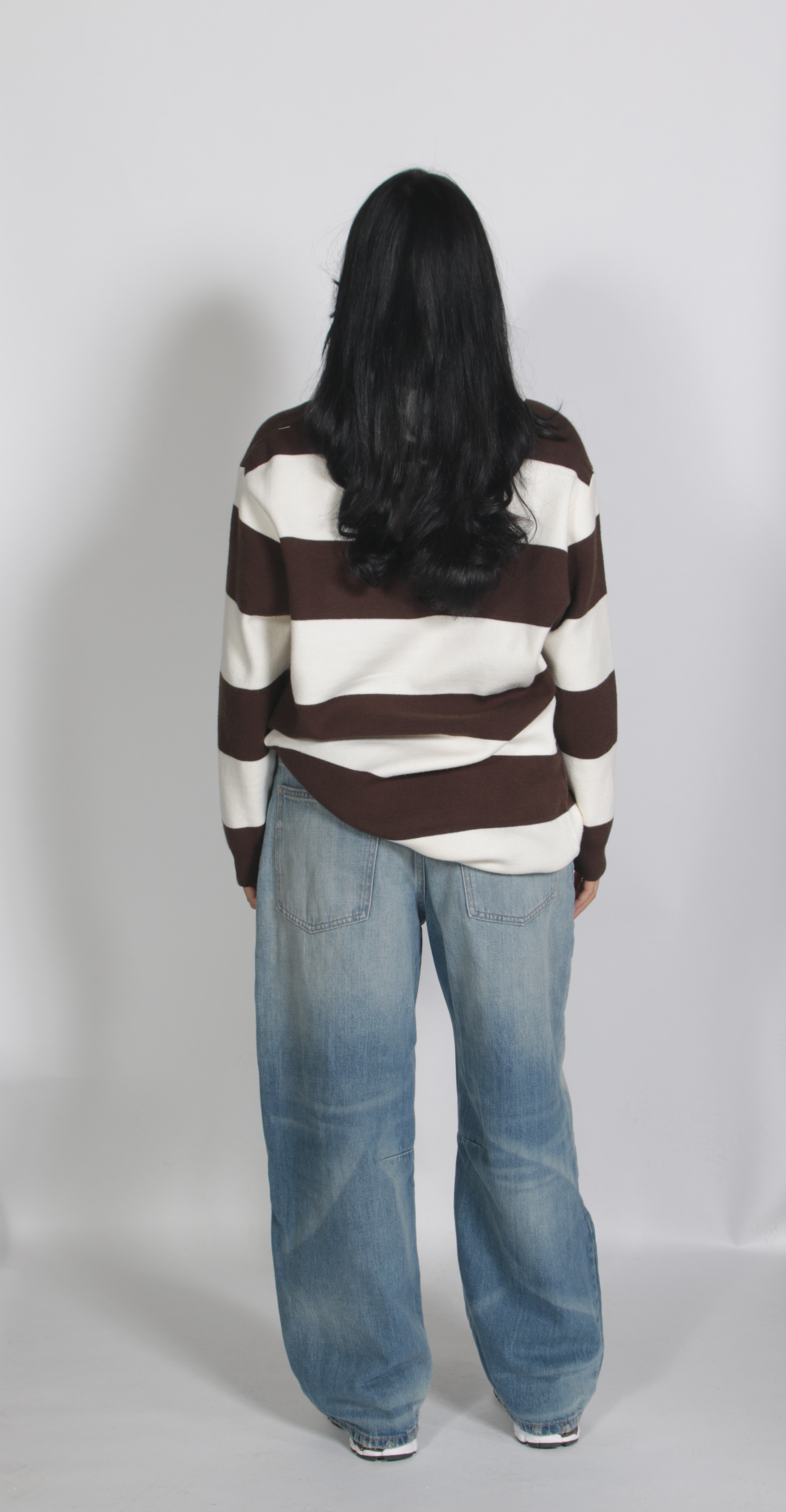 Oversized striped shirt