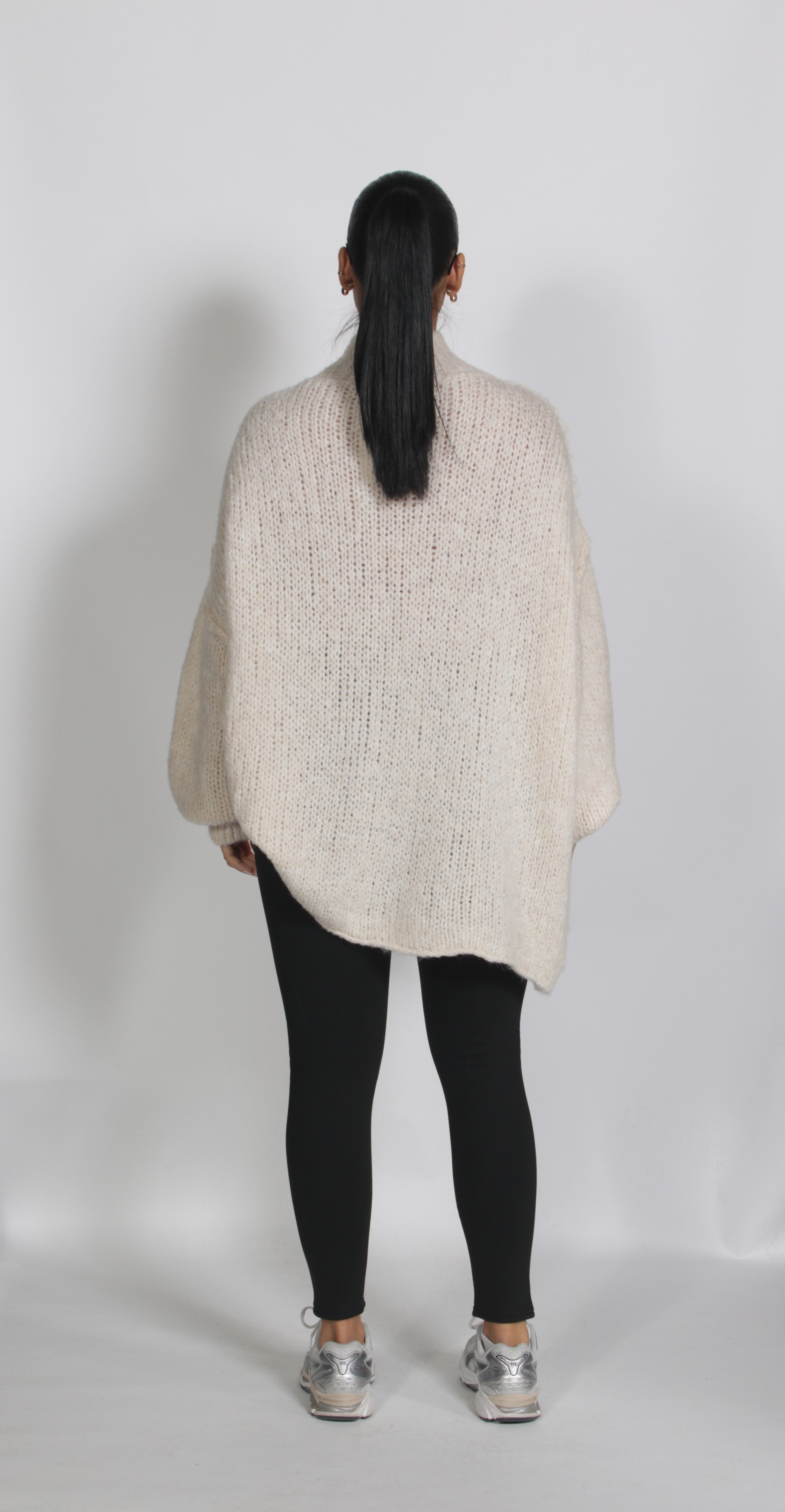 Oversized knitted Cardigan Cream