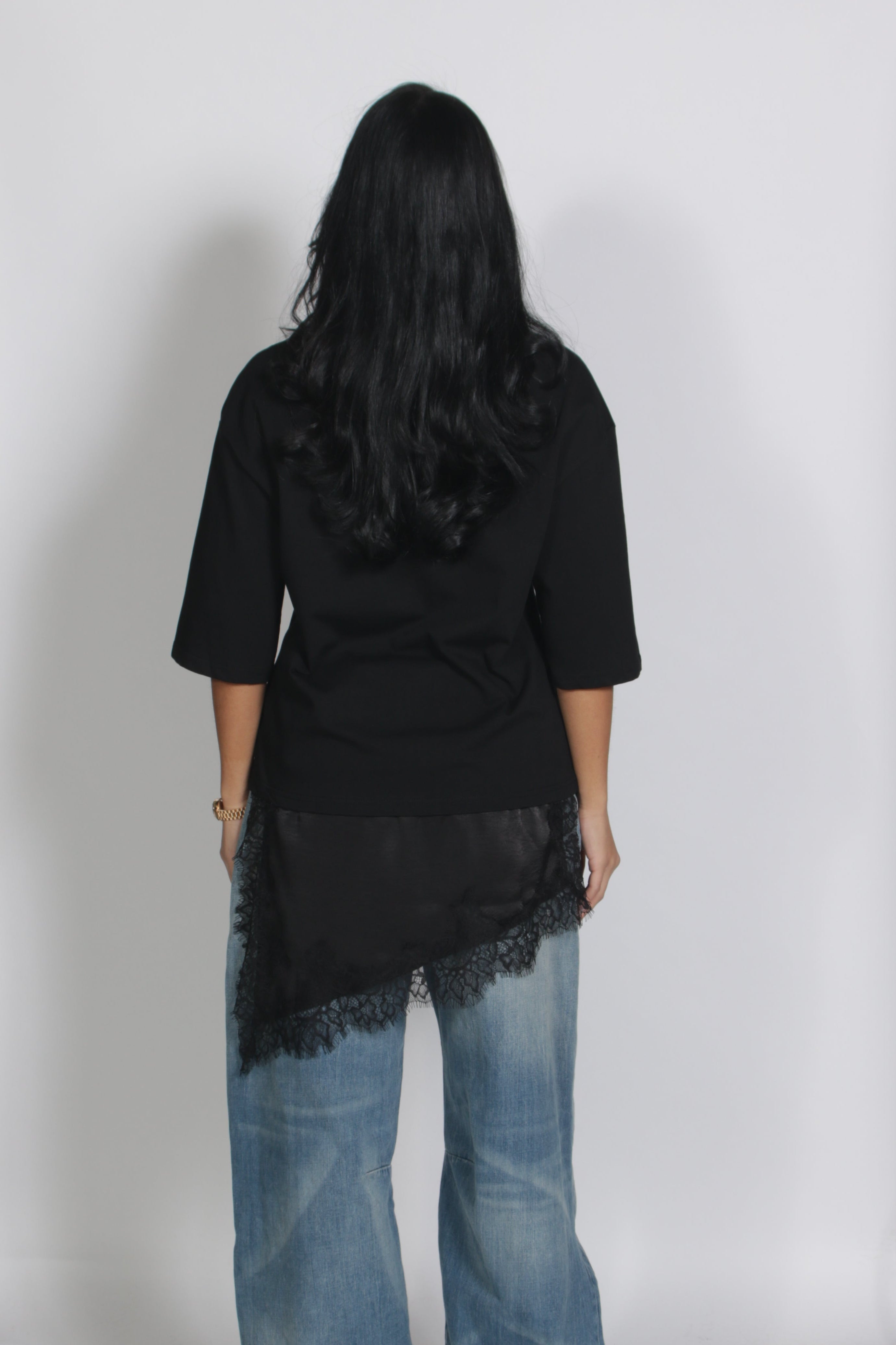 Lace shirt Black