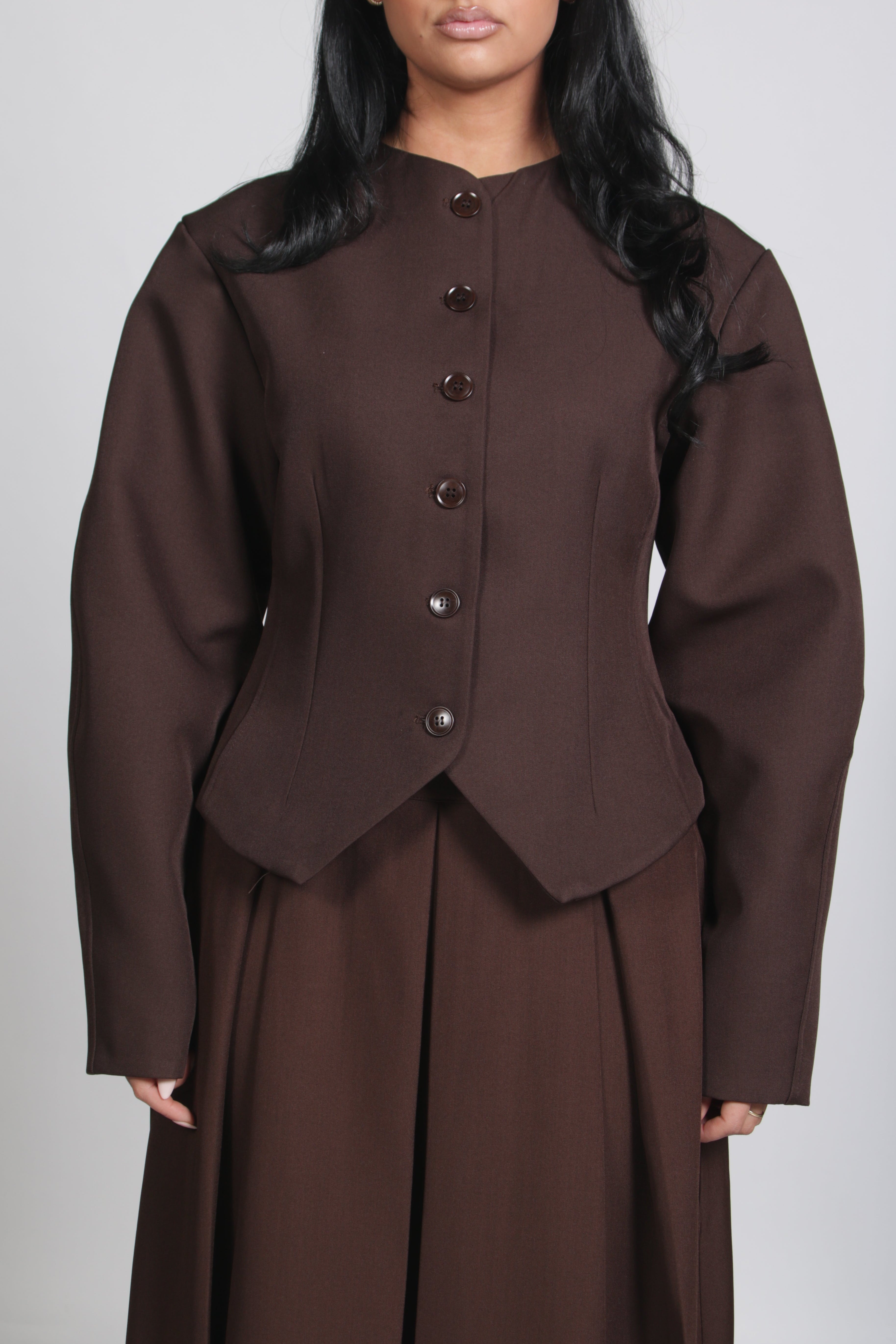 Grace blazer Brown 