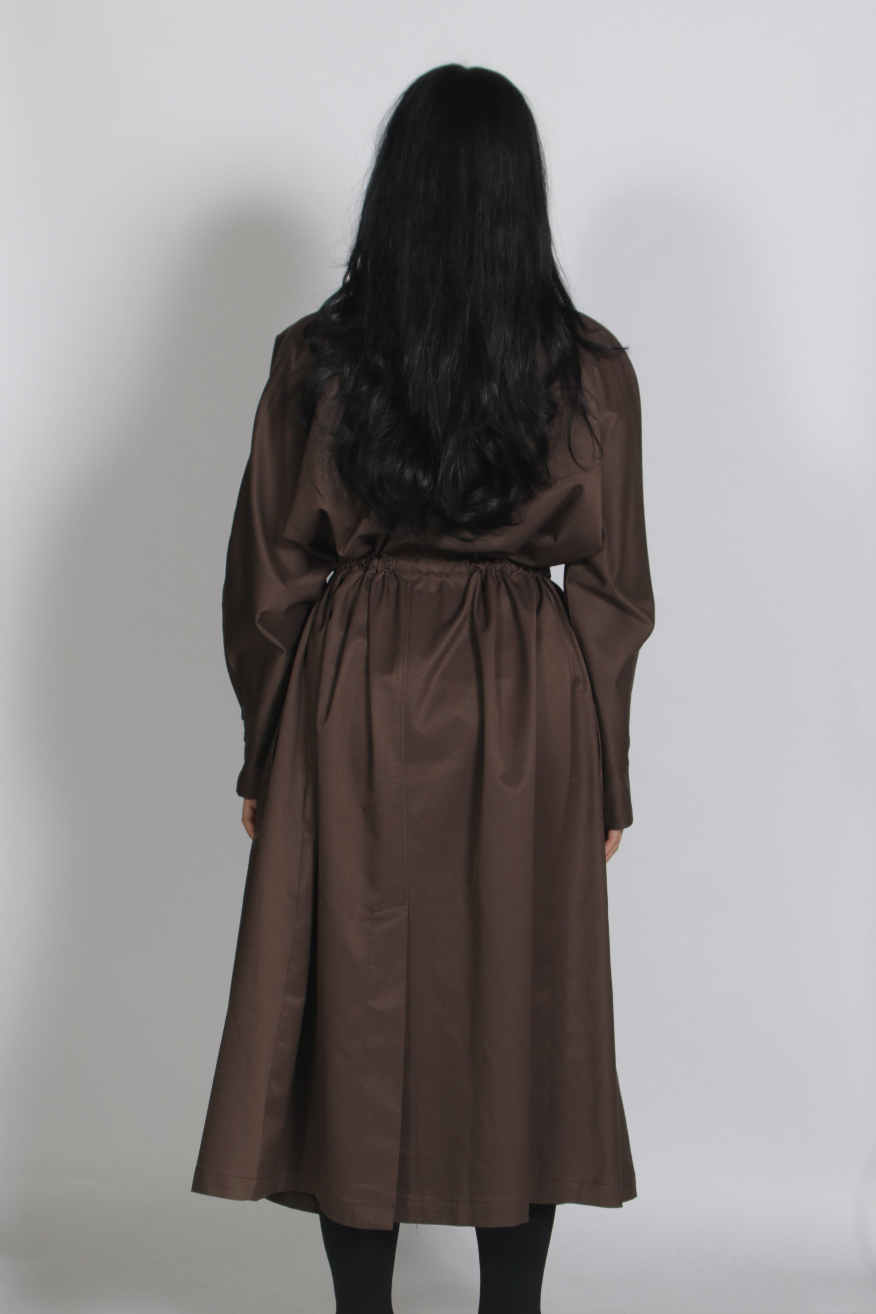 Zip up trench coat Olive 