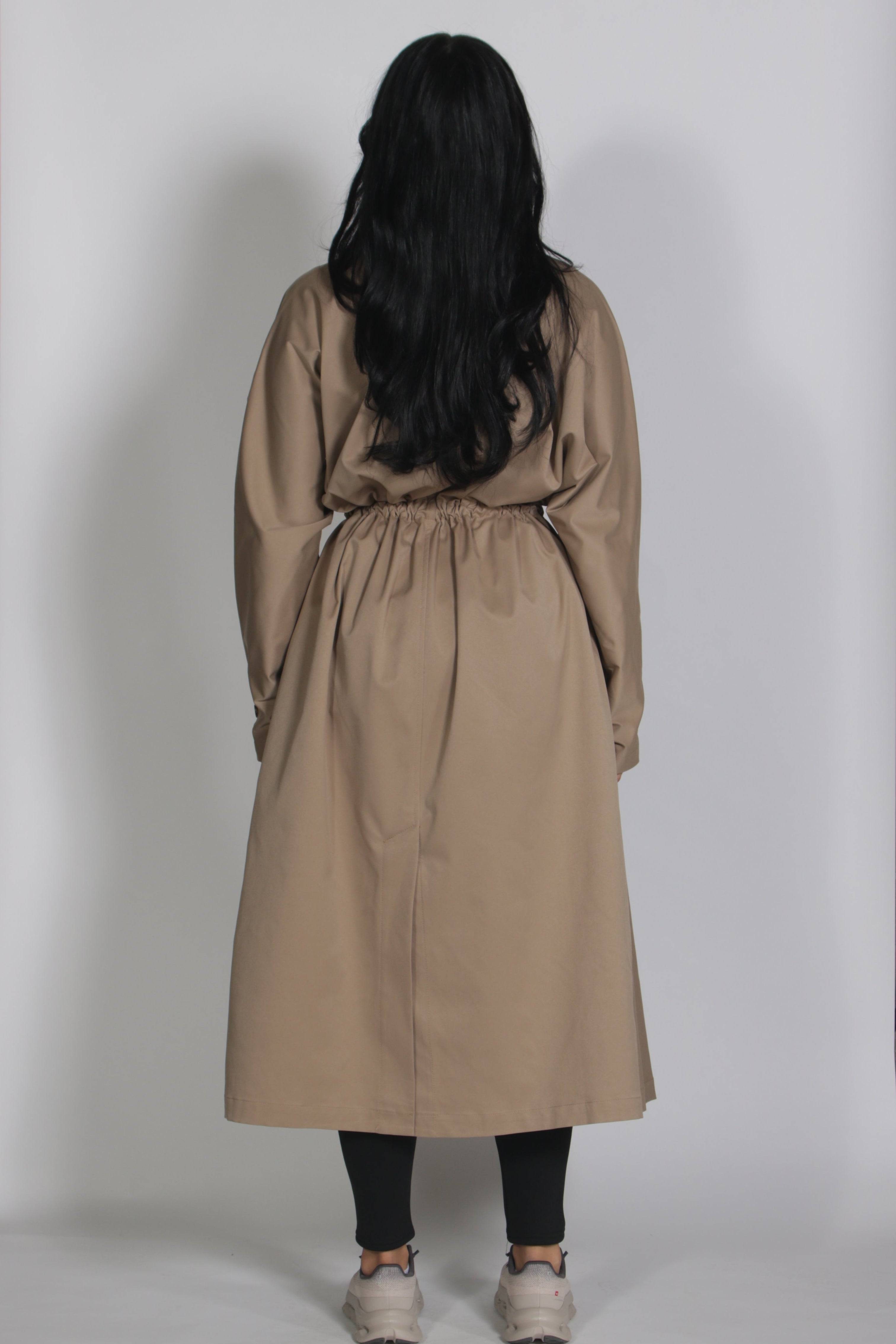 Zip up trench coat Beige 